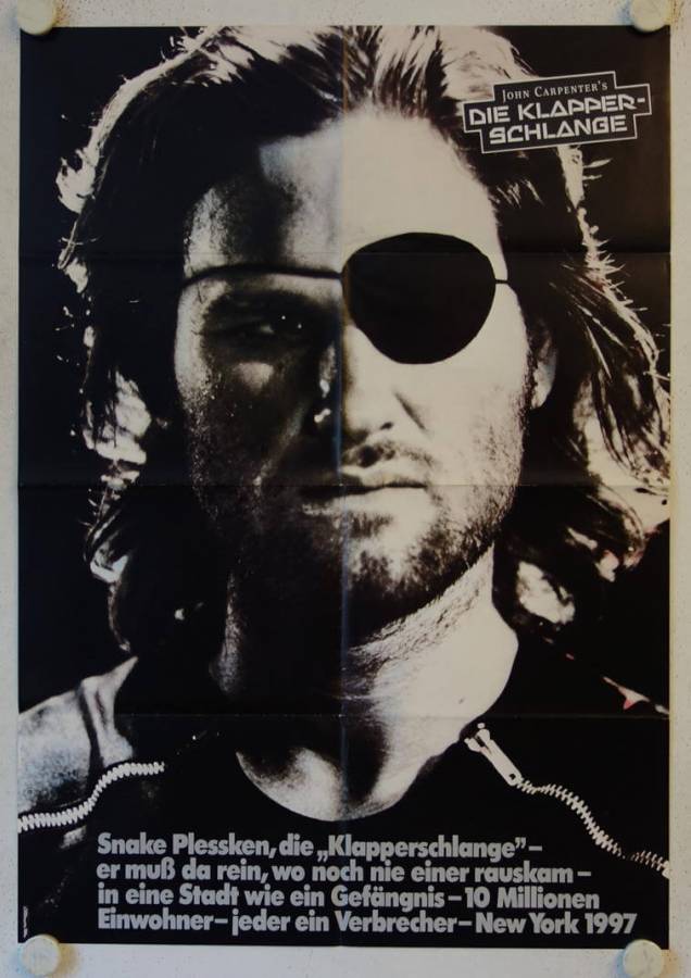 Escape from New York original release german movie poster